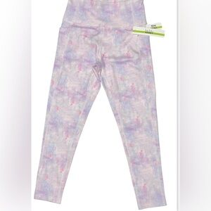 NICOLE MILLER SPORT WOMEN LENGTH LEGGINGS WITH POCKETS-WORKOUT COLORS PINK XL